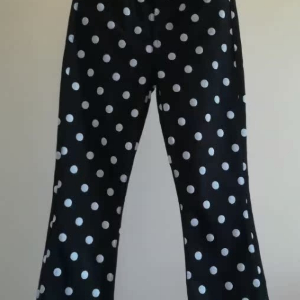 7 for all Mankind Black and White Polka Dot Jeans